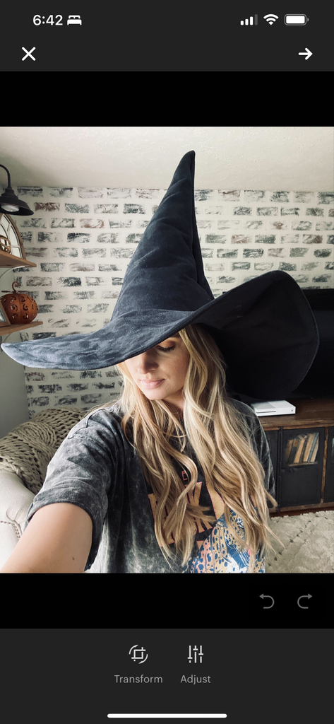 Black Extra Large Witch Hat